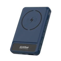 Stuffcool Pro 10000mAh Magnetic Wireless Powerbank with Stand (Blue)-image-56