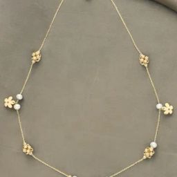 Sri Jagdamba Pearls 18k Opal Designer Gold Chain-image-54