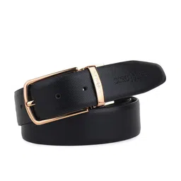 JND Men Textured Leather Reversible Formal Belt-image-99