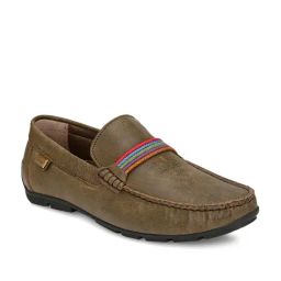 Hitz Men's Olive Casual Loafers-image-22