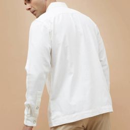 Code By Lifestyle White Cotton Regular Fit Jacket image 2