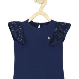 Allen Solly Junior Navy Embellished Top-image-24
