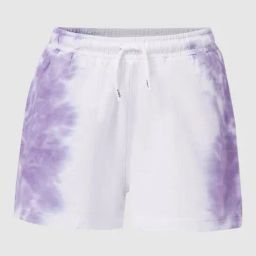KIDS ONLY White & Purple Tie-Dye Shorts-image-83