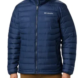 Columbia Men Navy Blue Powder Lite Jacket-19