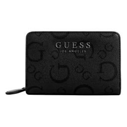 Guess Saffron Coal Logo Zip Around Wallet-image-73
