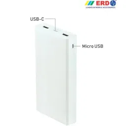 ERD PB-20KE Power Bank 20000 MAh Twin Port with Micro USB Cable (White)-18