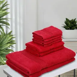 Bianca D`ROSS Red Cotton 400 GSM Towel Set-16
