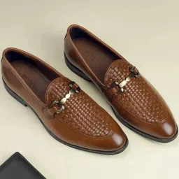 Metro Men's Tan Mocassins-picture-0