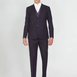 Arrow Wine Regular Fit Three Piece Suit-picture-16