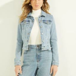 Guess Blue Solid Full Sleeves Jacket-17