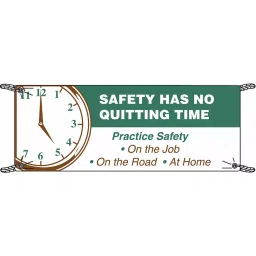 BRADY 36x60 inch Banner Polyethylene Nominal Sign 1 Printed Sides Green and White, 41F330-image-50