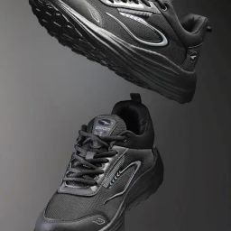 Asian Men ORBIT-01 Black Running Shoes-picture-15