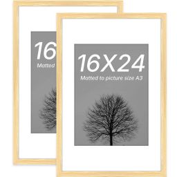 Art Street Synthetic Wood Beige Document Photo Frame (16 x 24 Inch) - Set of 2 image 2