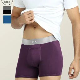XYXX Multicolor Micro Modal Trunks - Pack of 3-picture-21