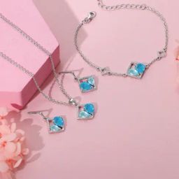 GIVA 925 Silver Met Love Jewellery Set-image-61