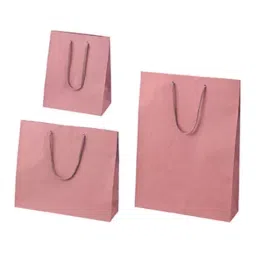 AS ONE Color Handbag Paper Bag Unbleached Kraft Paper Reddish Brown, 61-313-12-6 (Set of 100 pcs)-2
