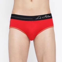 La Intimo Red Comfort Fit Briefs-image-37