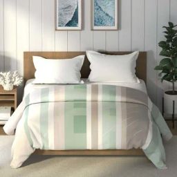 Nautica Raymarine Fair Green 100% Cotton 130 GSM Double Comforter-image-69
