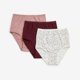 Wunderlove by Westside Dusty Pink Print Cotton-Blend Briefs - Pack of 3-image-89