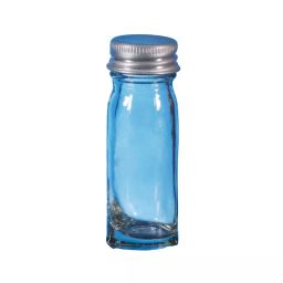 Supertek 28 ml Clear Neutral Glass Wide Mouth Universal McCartney Bottle With Aluminium Screw Cap and Rubber Washer, 12.128.0028-36