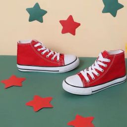 Truffle Collection Kids Red Ankle High Sneakers-image-71