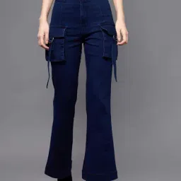 Miss Chase Blue Plain Jeans-image-62