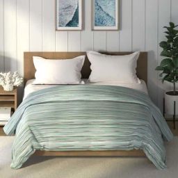 Nautica Raymarine Sea Green 100% Cotton 130 GSM Double Comforter-45