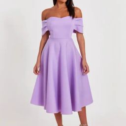 Quiz Purple Regular Fit Dress-image-32
