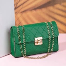 Styli Green Textured Cross Body Bag-54