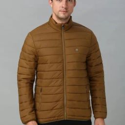 Van Heusen Khaki Regular Fit Bomber Jacket-picture-11
