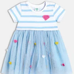 Miniklub Girls Multicolor Striped Dress-image-33