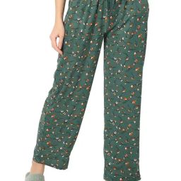 Smarty Pants Green Cotton Regular Fit Floral Print Lounge Pants-image-31