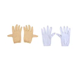 Navkar Crafts Unisex Pack Of 2 Cotton Half Hand Gloves 10 Inch Riding Gloves-picture-21