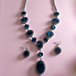 Sangria Silver-Plated Stone-Studded Jewellery Set-picture-37