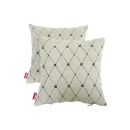 Elegant Comfy 29x29x13cm Beige Cushion Pillow CU01 (Pack of 2)-45