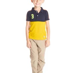 Cherry Crumble By Nitt Hyman Kids Yellow Solid Polo T-Shirt-23