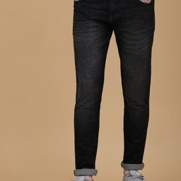 MANTICORE Men Low Distress Light Fade Jeans-image-4