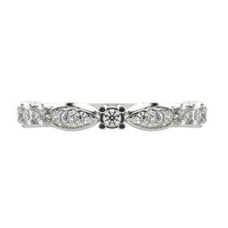 VALANOVA White Gold Plated Sterling Silver 0.29 Ct Lab Grown Diamond Ring-image-18