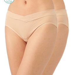 Inner Sense Organic Cotton Antimicrobial V Band Panties - Beige-image-74