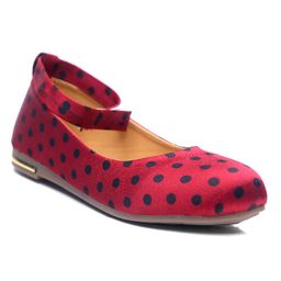 Tiny Bugs Dot PrintCasual Wear Balllerinas - Red-image-78