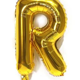 Bubble Trouble English Alphabet Letters Foil Letter Balloons for Party Decoration Letter R - Gold-image-76