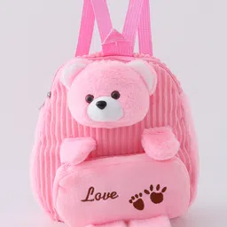 fab n funky Teddy Soft Toy Bag Pink - 12 Inches-picture-9