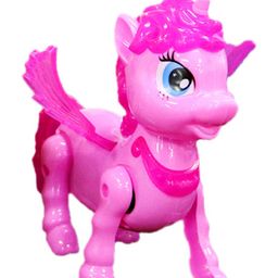 NEGOCIO Walking Leash Unicorn Electric Pet Light and Sound Animal Glowing Musical Toy Model- PACK OF 1 - COLOR MAY VARY-15