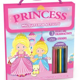 hellofriend books Hello Friend Books My Suitcase Activity Bag: Princess - Complete Activity Case with Colouring Books, Activity Book and Sticker Book, Great for Gifts and Travel - English-picture-7