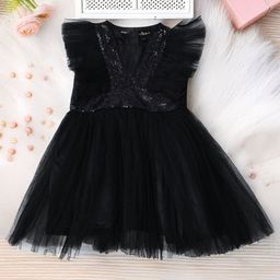 Bella Moda Satin Sleeveless Sequins Embellished Dress - Black-image-60