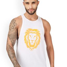 BLUEFICUS Men Printed Pure Cotton Innerwear Gym Vests-32
