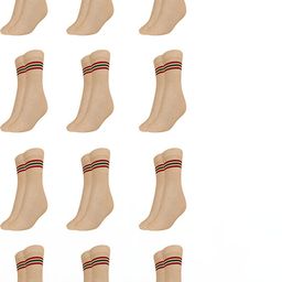 MUKHAKSH Beige Cotton Socks-picture-18