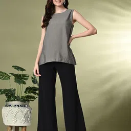 Sangria Sleeveless Tops-image-79