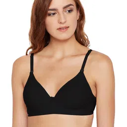 Bodycare Black Solid Non-Wired Heavily Padded Push-Up Bra 6566B-19