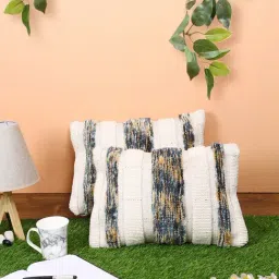 Romee Cream Wool Stripes Cushion Covers-image-5